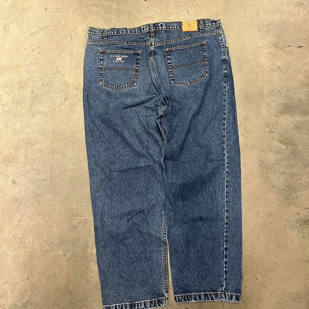 Y2K embroidered U.S. Polo‎ assn baggy carpenter jeans